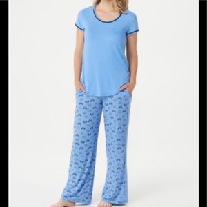 Cuddl Duds Cool& Airy Jersey Print Pajama Set